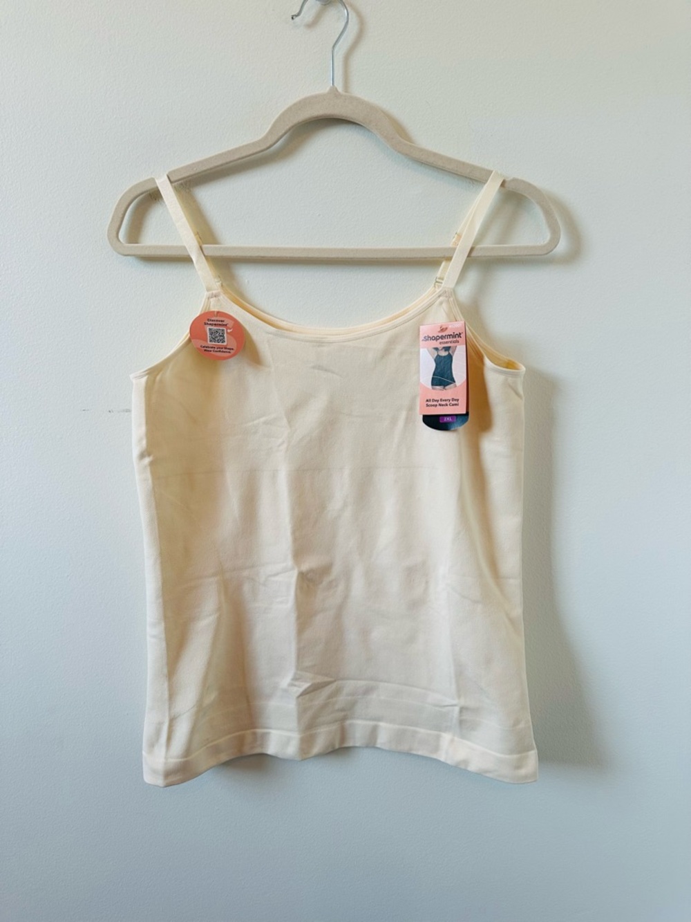 Shapermint light cream camisole Size 2X NWT